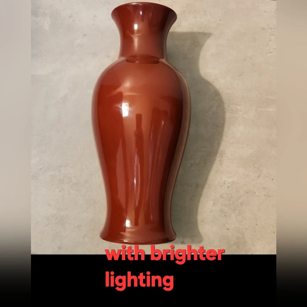 Vintage Diane Love For Mikasa Oxblood Red Handcrafted Vase From Japan Rare Decor
